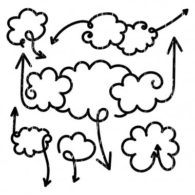 Konuşma balonları oklarla set