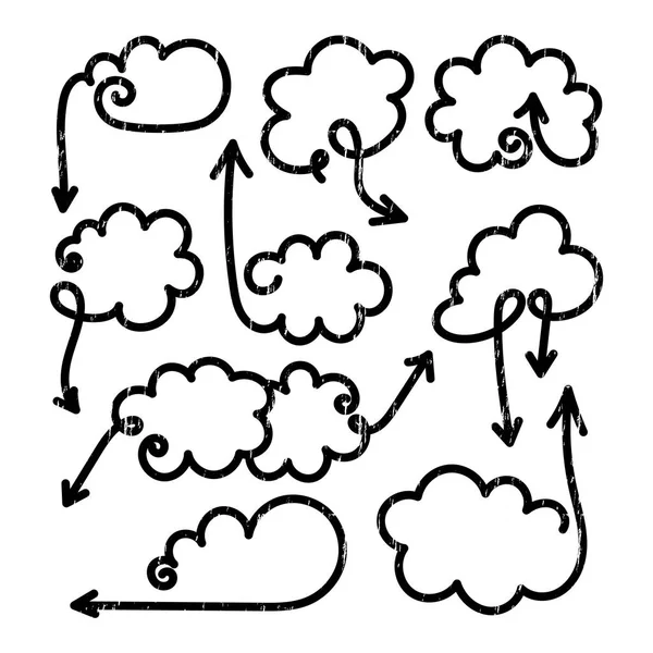 Konuşma balonları oklarla set