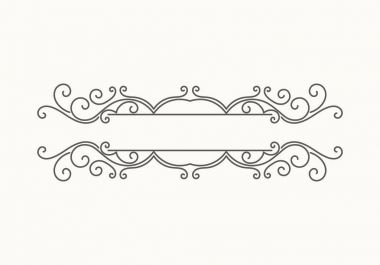 Elle çizilmiş Dekoratif kenarlık