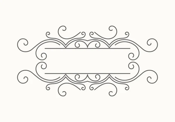 Bordure décorative dessinée à la main — Image vectorielle