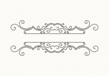 Elle çizilmiş Dekoratif kenarlık