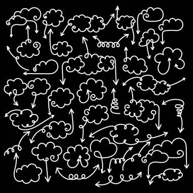 Konuşma balonları oklarla set