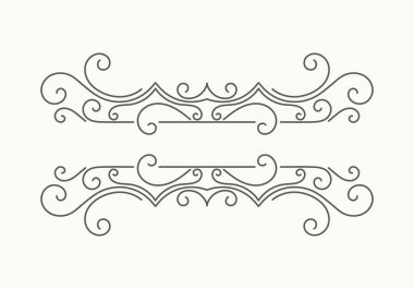 Elle çizilmiş Dekoratif kenarlık