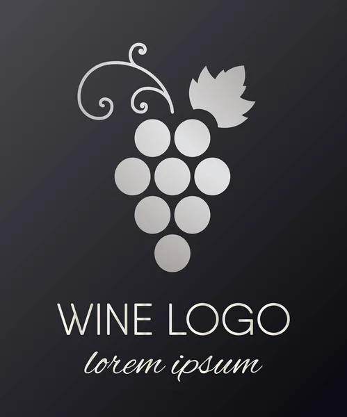 Element projektu logo winogron. — Wektor stockowy