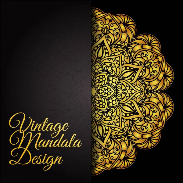 Mandala decorativa desenhada à mão — Vetor de Stock