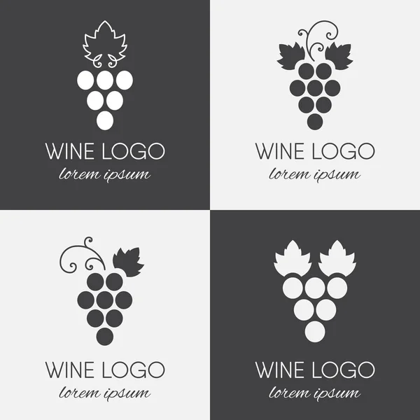 Logo du raisin . — Image vectorielle