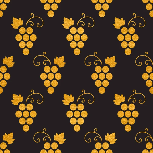 Golg texturizado sem costura padrão de uvas — Vetor de Stock