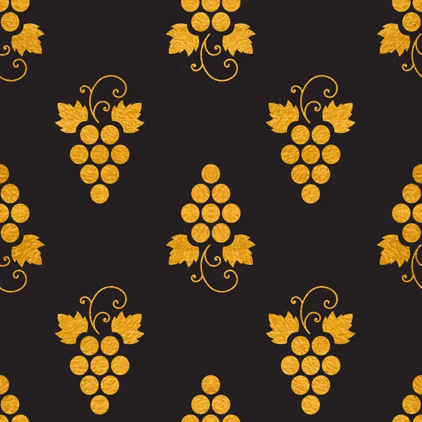 Golg texturizado sem costura padrão de uvas — Vetor de Stock