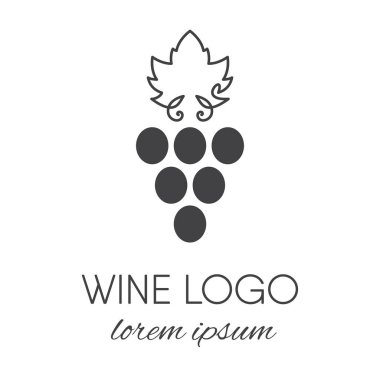 Üzüm logo tasarım öğesi.