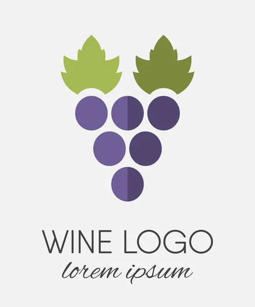 Element projektu logo winogron. — Wektor stockowy