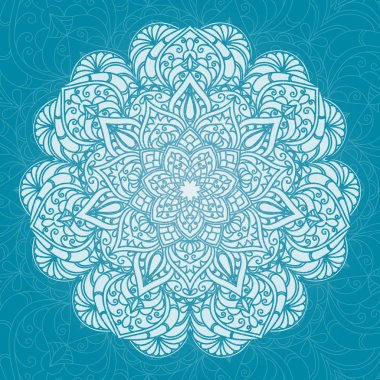 elle çizilmiş dekoratif mandala