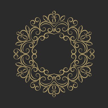 Zarif el çekilmiş retro çerçeve çiçek