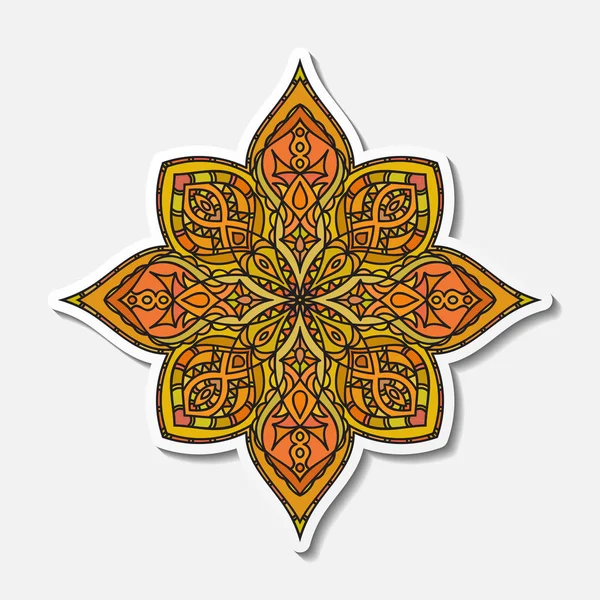 Mandala decorativo dibujado a mano — Archivo Imágenes Vectoriales