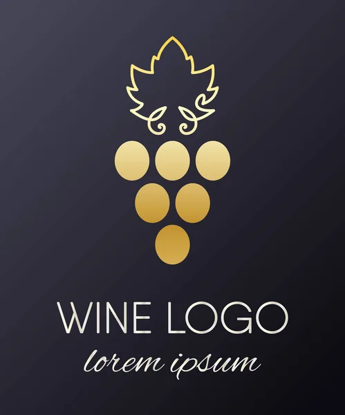 Element projektu logo winogron. — Wektor stockowy