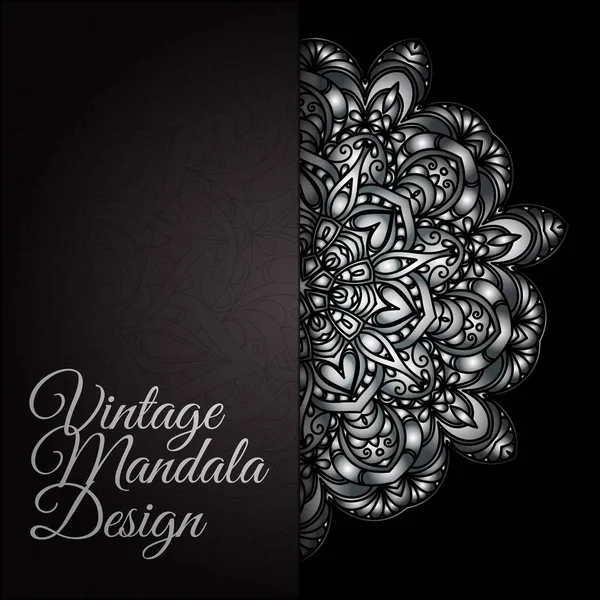 Elle çizilmiş dekoratif mandala — Stok Vektör