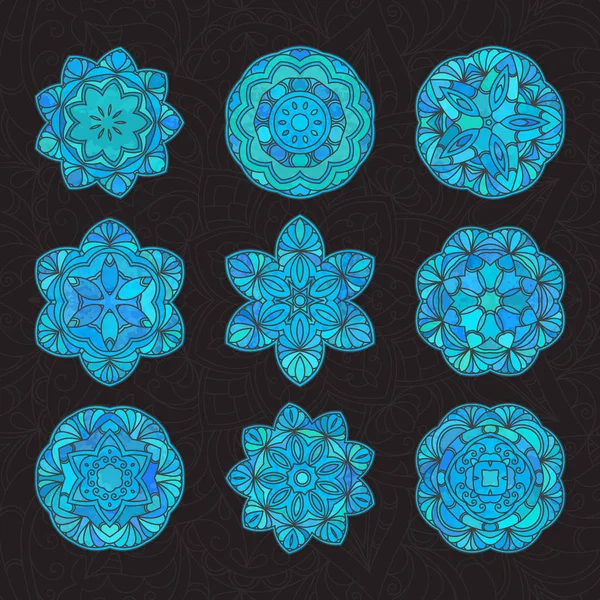 Mandala décoratif dessiné à la main — Image vectorielle