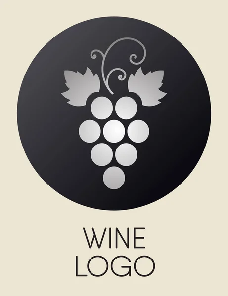 Элемент дизайна логотипа винограда . — стоковый вектор