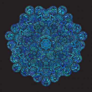 elle çizilmiş dekoratif mandala