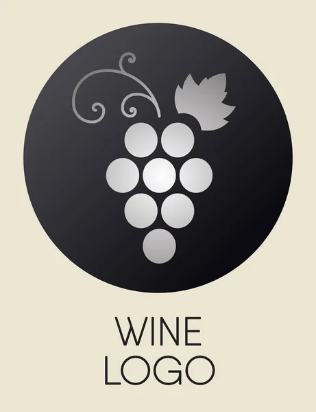 Druiven logo ontwerpelement. — Stockvector