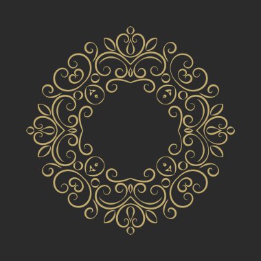 Zarif el çekilmiş retro çerçeve çiçek