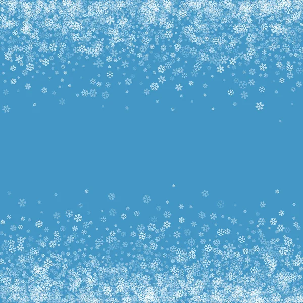 Patrón abstracto de la caída de copos de nieve — Vector de stock
