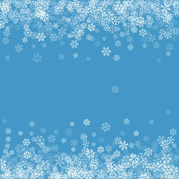 Абстрактний візерунок падаючих сніжинок — стоковий вектор