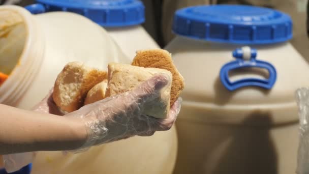 Pan para personas sin hogar — Vídeo de stock