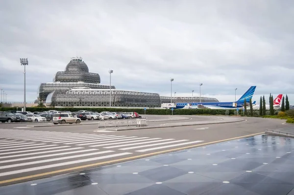 Международный аэропорт имени Гейдара Алиева — стоковое фото