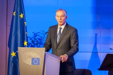 Tony Blair İngiltere, Avrupa Parlamentosu'nda konuşma.