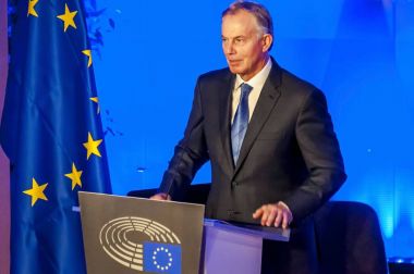 Tony Blair İngiltere, Avrupa Parlamentosu'nda konuşma.
