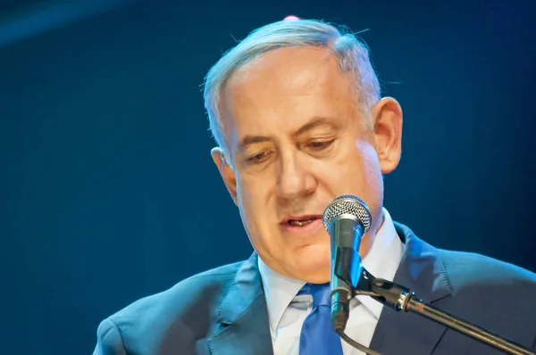 Benjamin Netanyahu, Israeli prime minister — Stock Photo, Image