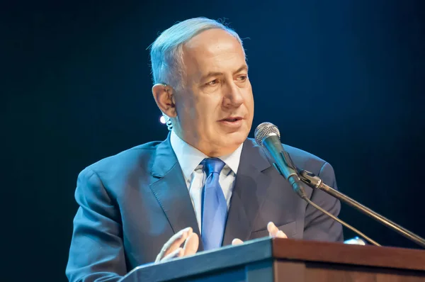 Benjamin Netanyahu, primeiro-ministro israelense — Fotografia de Stock
