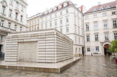 Merkezi Viyana'da isimsiz Kütüphane Holocaust memorial.