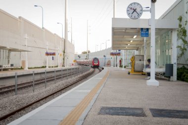 İsrail stok görüntü gelen tren.