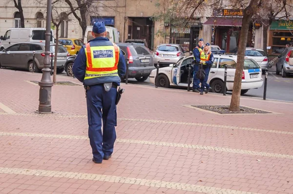 Hungria Estoque de polícia imagem . — Fotografia de Stock