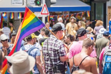 Tel Aviv Gay gurur geçit 2017 bilinmeyen katılımcıların.