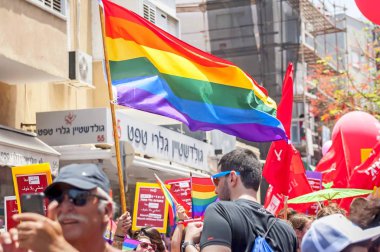 Tel Aviv Gay gurur geçit 2017 bilinmeyen katılımcıların.