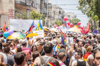 Tel Aviv Gay gurur geçit 2017 bilinmeyen katılımcıların.