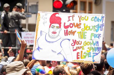 Tel Aviv Gay gurur geçit 2017 bilinmeyen katılımcıların.