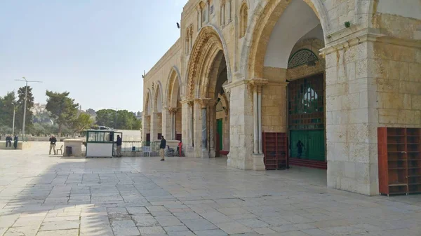 A Mesquita Al Aqsa no Monte do Templo . — Fotografia de Stock