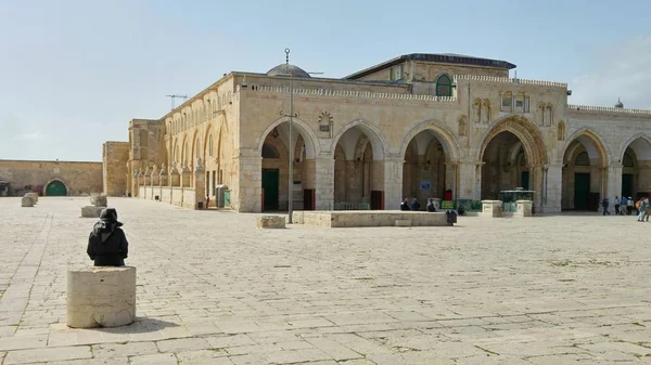 A Mesquita Al Aqsa no Monte do Templo . — Fotografia de Stock