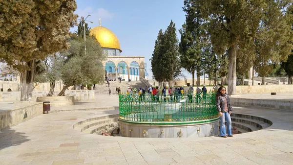 Cúpula de la Roca, Monte del Templo, Mezquita Al Aqsa . — Foto de Stock