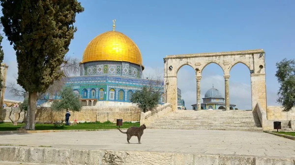 Cúpula da Rocha, Monte do Templo, Mesquita Al Aqsa . — Fotografia de Stock