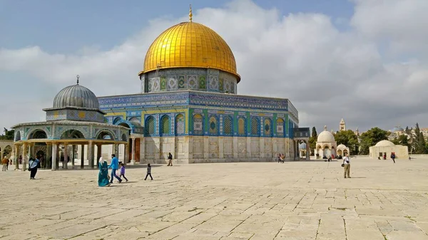 Koepel van de rots, Tempelberg, Al-Aqsa moskee. — Stockfoto