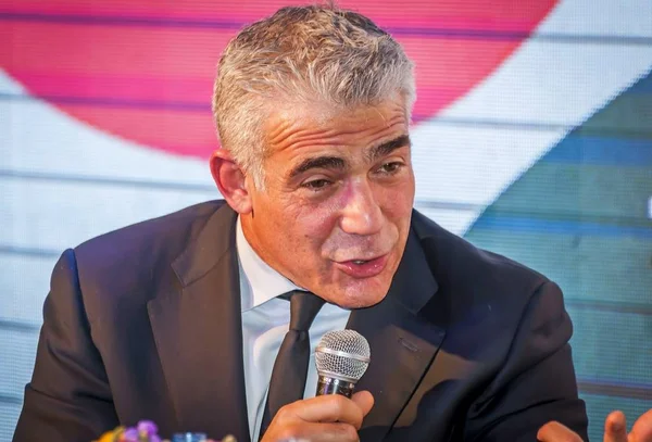 Eilat, İsrail. 21 Aralık 2017. Yair Lapid, bir İsrailli politikacı, şu anda 