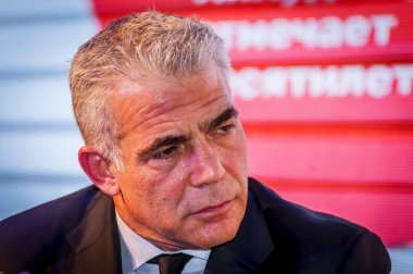 Eilat, İsrail. 21 Aralık 2017. Yair Lapid, bir İsrailli politikacı, şu anda 