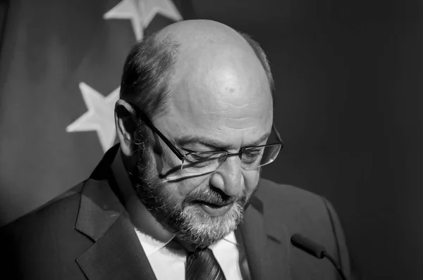 Bruxelas Bélgica Janeiro 2016 Martin Schulz Presidente Parlamento Europeu Martin — Fotografia de Stock