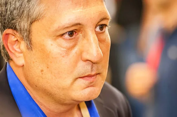 Kudüs, İsrail. 10 Haziran 2014. Nir Hefetz, eski en iyi İsrail Pm Benjamin Netanyahu Yardımcısı, Medya Danışmanı ve danışman. İsrail Parlamentosu Knesset içinde çekilen fotoğraf.