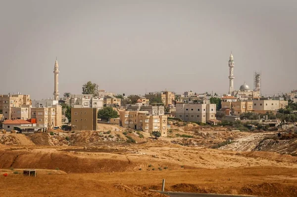 Rahat Izrael Července 2012 Celkový Pohled Negevu Beduínské Město Rahat — Stock fotografie