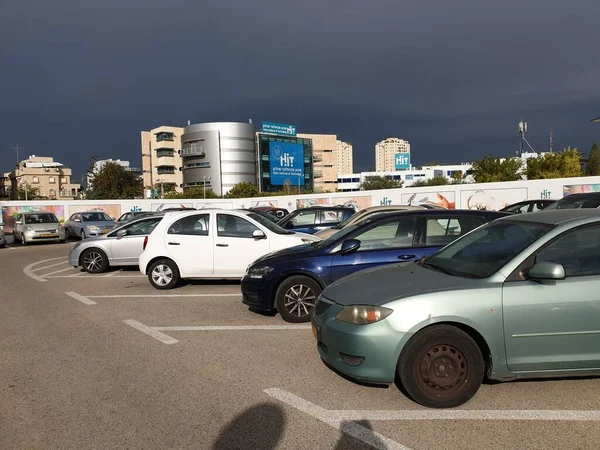 Holon Israel January 2020 Car Parking Holon Institute Technology Hit — Stock Photo, Image